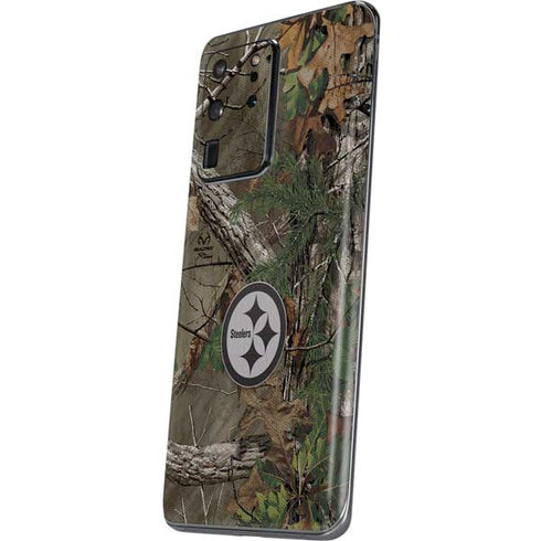 NFL Pittsburgh Steelers Realtree Xtra Green Camo Galaxy S20 Ultra 5G Skin