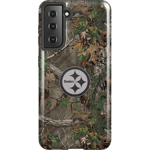 NFL Pittsburgh Steelers Realtree Xtra Green Camo Galaxy S21 5G Pro Case