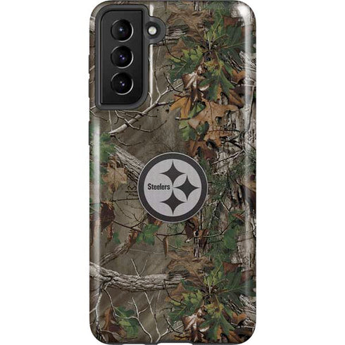 NFL Pittsburgh Steelers Realtree Xtra Green Camo Galaxy S21 Plus 5G Pro Case