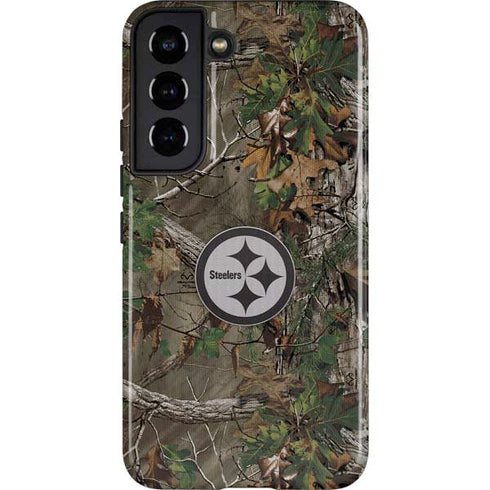 NFL Pittsburgh Steelers Realtree Xtra Green Camo Galaxy S22 Pro Case
