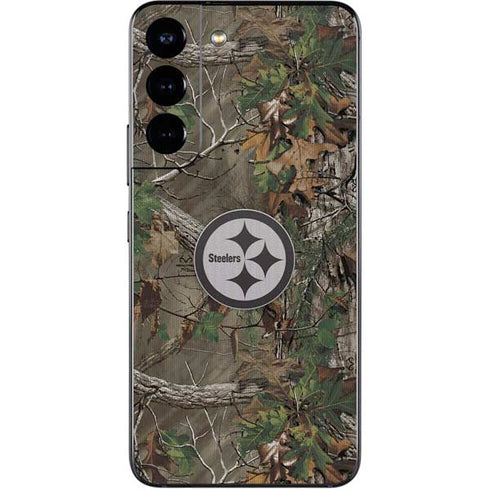 NFL Pittsburgh Steelers Realtree Xtra Green Camo Galaxy S22 Skin