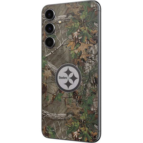 NFL Pittsburgh Steelers Realtree Xtra Green Camo Galaxy S23 FE Skin