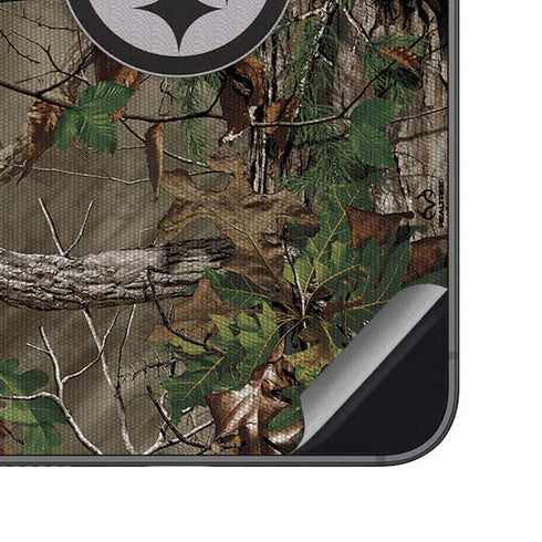 NFL Pittsburgh Steelers Realtree Xtra Green Camo Galaxy S23 FE Skin