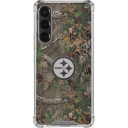NFL Pittsburgh Steelers Realtree Xtra Green Camo Galaxy S23 Plus Clear Case