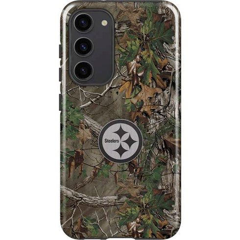 NFL Pittsburgh Steelers Realtree Xtra Green Camo Galaxy S23 Plus Pro Case