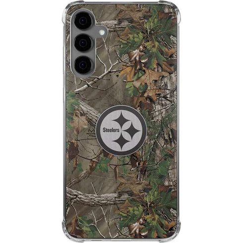 NFL Pittsburgh Steelers Realtree Xtra Green Camo Galaxy S24 Plus Clear Case
