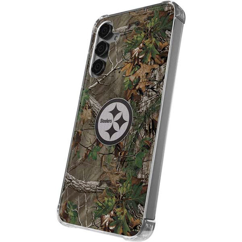 NFL Pittsburgh Steelers Realtree Xtra Green Camo Galaxy S24 Plus Clear Case