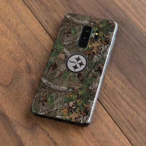 NFL Pittsburgh Steelers Realtree Xtra Green Camo Galaxy S9 Plus Skin