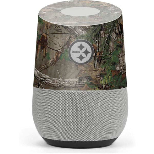 NFL Pittsburgh Steelers Realtree Xtra Green Camo Google Home Skin
