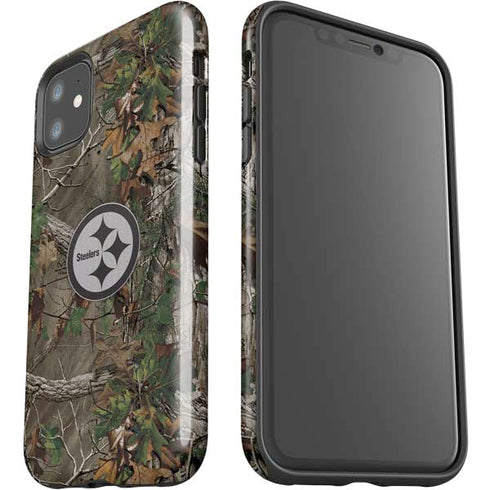 NFL Pittsburgh Steelers Realtree Xtra Green Camo iPhone 11 Impact Case