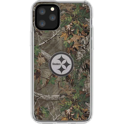 NFL Pittsburgh Steelers Realtree Xtra Green Camo iPhone 11 Pro Clear Case