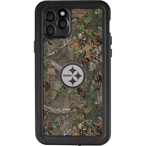 NFL Pittsburgh Steelers Realtree Xtra Green Camo iPhone 11 Pro Waterproof Case