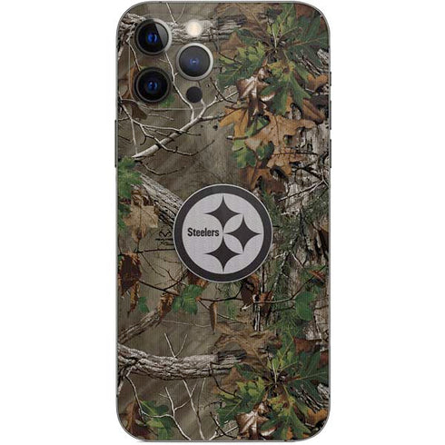 NFL Pittsburgh Steelers Realtree Xtra Green Camo iPhone 12 Pro Skin