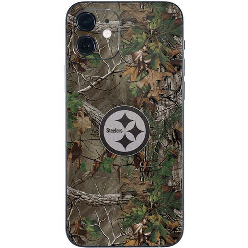 NFL Pittsburgh Steelers Realtree Xtra Green Camo iPhone 12 Skin