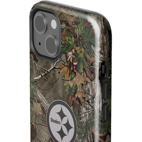 NFL Pittsburgh Steelers Realtree Xtra Green Camo iPhone 14 Plus Impact Case