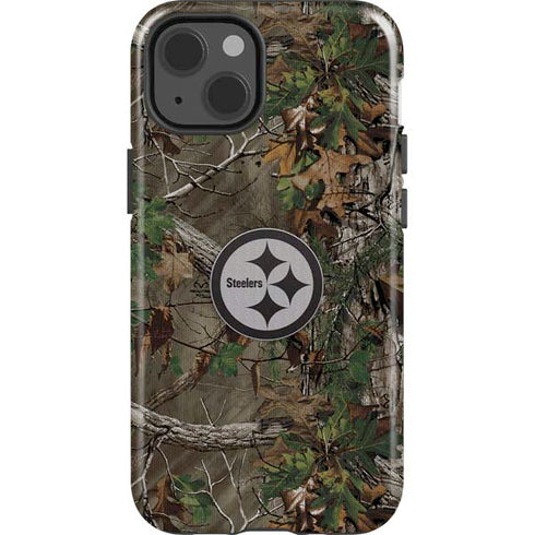 NFL Pittsburgh Steelers Realtree Xtra Green Camo iPhone 15 Impact Case