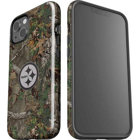 NFL Pittsburgh Steelers Realtree Xtra Green Camo iPhone 15 Impact Case
