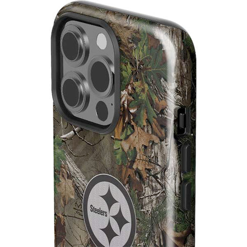 NFL Pittsburgh Steelers Realtree Xtra Green Camo iPhone 14 Pro Impact Case
