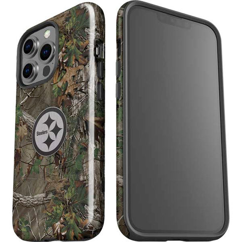NFL Pittsburgh Steelers Realtree Xtra Green Camo iPhone 14 Pro Impact Case