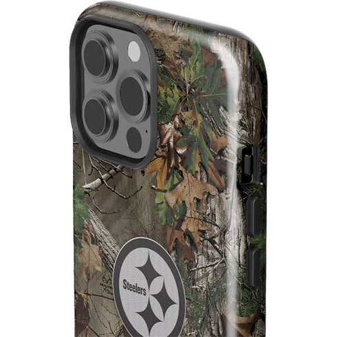 NFL Pittsburgh Steelers Realtree Xtra Green Camo iPhone 15 Pro Max Impact Case