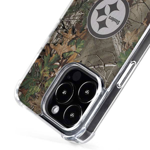 NFL Pittsburgh Steelers Realtree Xtra Green Camo iPhone 15 Pro Max MagSafe Case