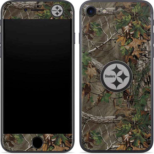 NFL Pittsburgh Steelers Realtree Xtra Green Camo iPhone SE (2nd & 3rd Gen) Skin