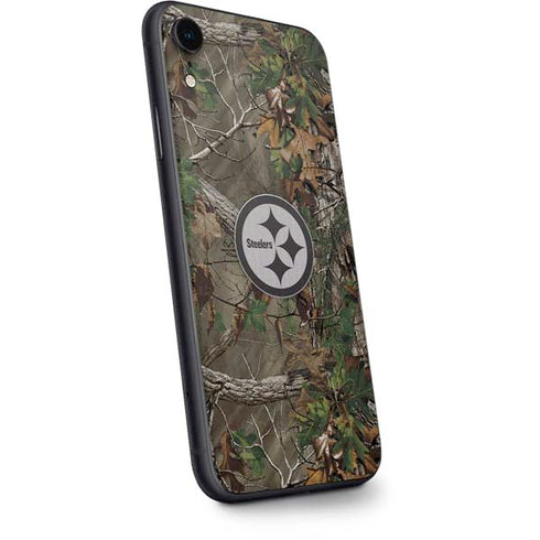 NFL Pittsburgh Steelers Realtree Xtra Green Camo iPhone XR Skin