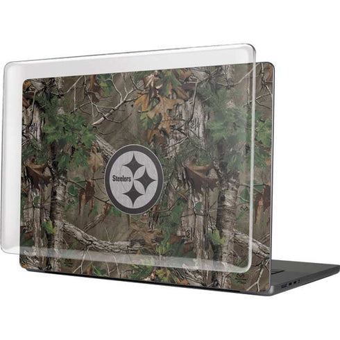 NFL Pittsburgh Steelers Realtree Xtra Green Camo MacBook Pro 16in (2021-25) Case plus Skin