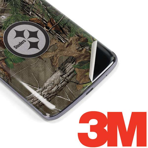 NFL Pittsburgh Steelers Realtree Xtra Green Camo Moto E5 Plus Skin
