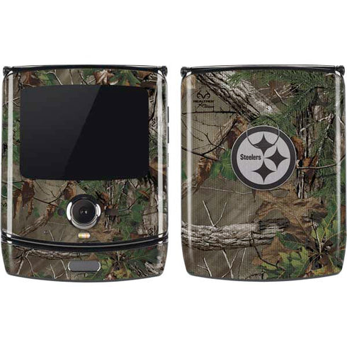 NFL Pittsburgh Steelers Realtree Xtra Green Camo Motorola RAZR Skin