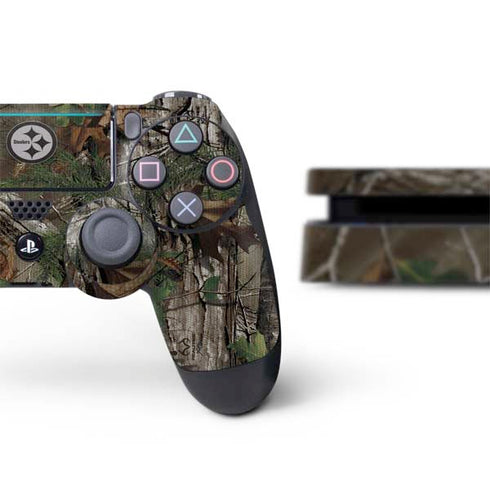 NFL Pittsburgh Steelers Realtree Xtra Green Camo PS4 Slim Bundle Skin