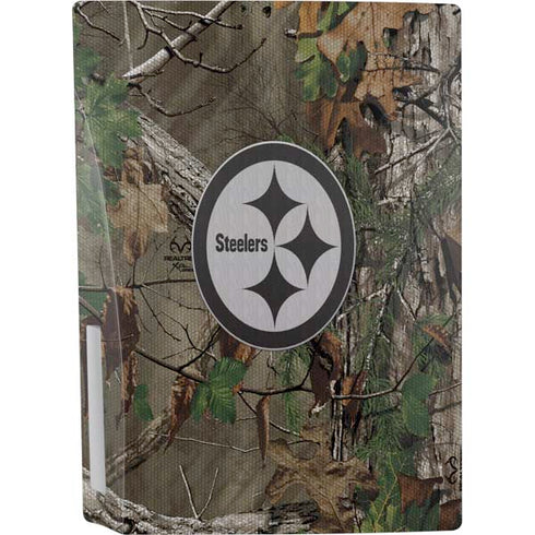 NFL Pittsburgh Steelers Realtree Xtra Green Camo PS5 Console Skin