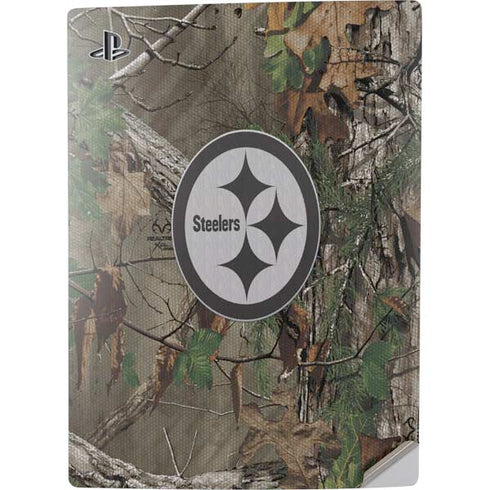 NFL Pittsburgh Steelers Realtree Xtra Green Camo PS5 Digital Edition Console Skin