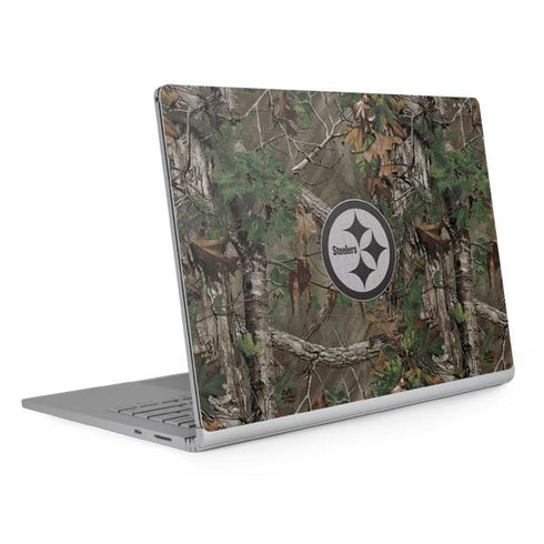 NFL Pittsburgh Steelers Realtree Xtra Green Camo Surface Book 2 15in Skin