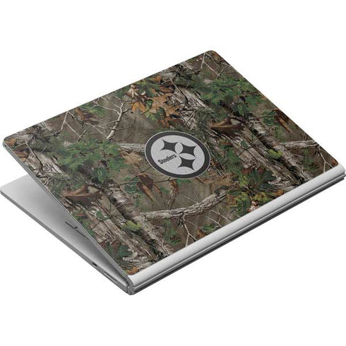 NFL Pittsburgh Steelers Realtree Xtra Green Camo Surface Book Skin