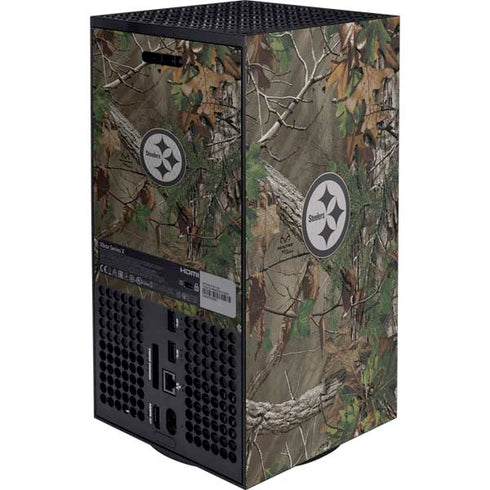NFL Pittsburgh Steelers Realtree Xtra Green Camo Xbox Series X Bundle Skin