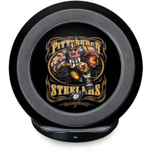 Liquid Blue NFL Pittsburgh Steelers Running Back Fast Charge Wireless Charging Stand Skin