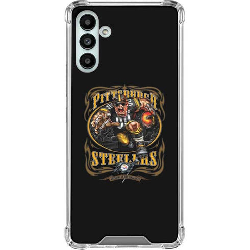Liquid Blue NFL Pittsburgh Steelers Running Back Galaxy A13 5G Clear Case