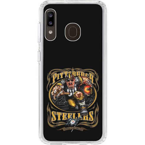 Liquid Blue NFL Pittsburgh Steelers Running Back Galaxy A20 Clear Case