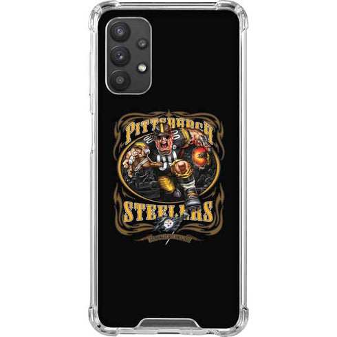 Liquid Blue NFL Pittsburgh Steelers Running Back Galaxy A32 5G Clear Case