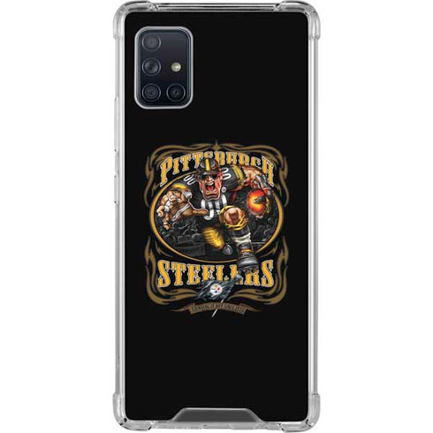 Liquid Blue NFL Pittsburgh Steelers Running Back Galaxy A51 5G Clear Case