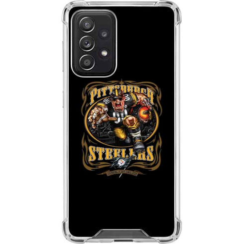 Liquid Blue NFL Pittsburgh Steelers Running Back Galaxy A52 5G Clear Case