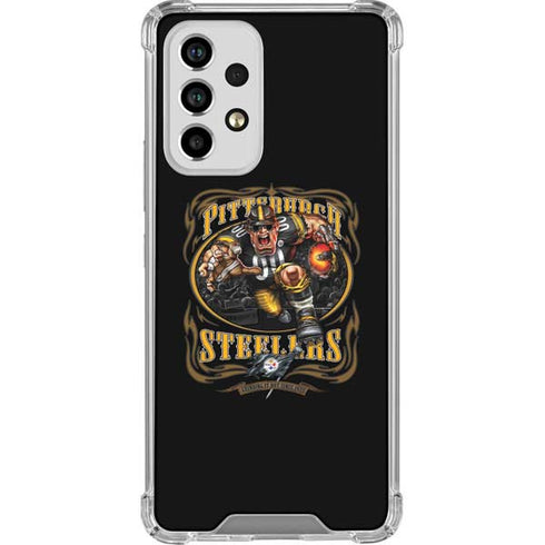 Liquid Blue NFL Pittsburgh Steelers Running Back Galaxy A53 5G Clear Case