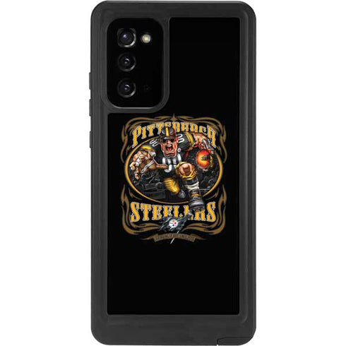 Liquid Blue NFL Pittsburgh Steelers Running Back Galaxy Note20 5G Waterproof Case