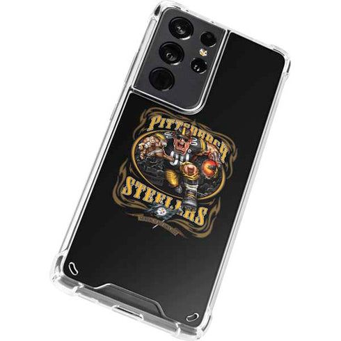 Liquid Blue NFL Pittsburgh Steelers Running Back Galaxy S21 Ultra 5G Clear Case