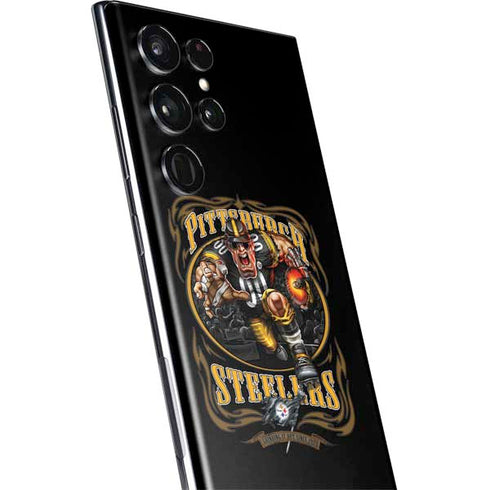 Liquid Blue NFL Pittsburgh Steelers Running Back Galaxy S22 Ultra Skin