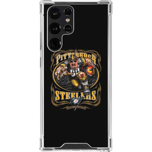 Liquid Blue NFL Pittsburgh Steelers Running Back Galaxy S24 Ultra Clear Case