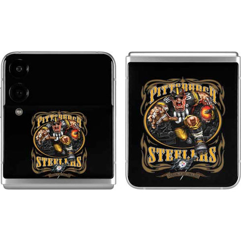 Liquid Blue NFL Pittsburgh Steelers Running Back Galaxy Z Flip4 5G Skin