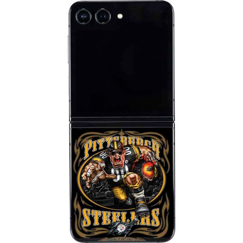 Liquid Blue NFL Pittsburgh Steelers Running Back Galaxy Z Flip5 5G Skin