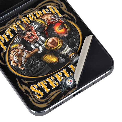 Liquid Blue NFL Pittsburgh Steelers Running Back Galaxy Z Flip5 5G Skin
